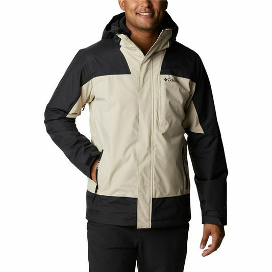 Adult-sized Jacket Columbia Electric Peak Black Beige 2-in-1 With hood-0