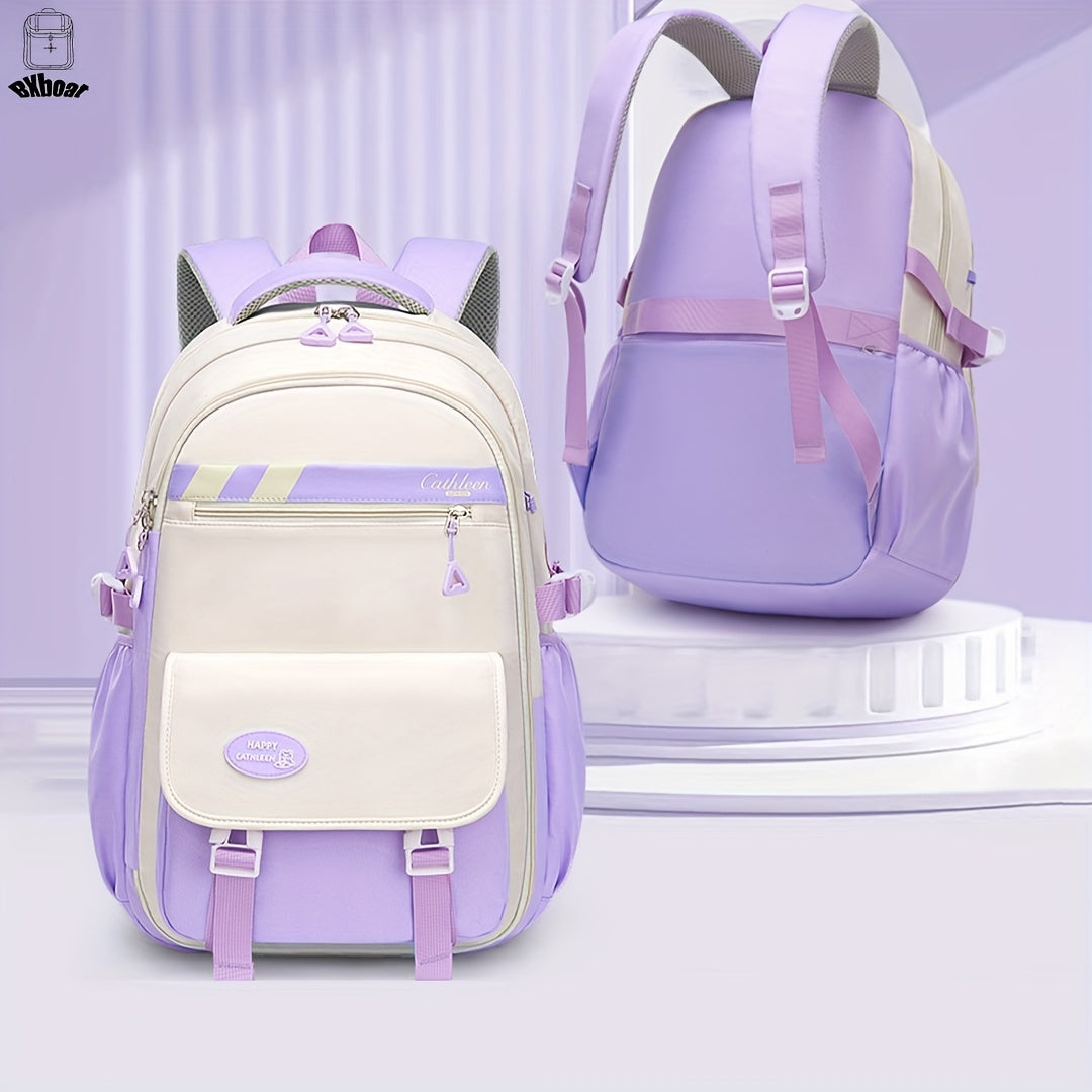 Girls Backpack, Fashionable Student Schoolbag, Computer Laptop Backpack, Lightweight Backpack With Functional Pockets, Casual Durable And Lightweight Travel Bag, Suitable For Teenage Girls, Middle School Students