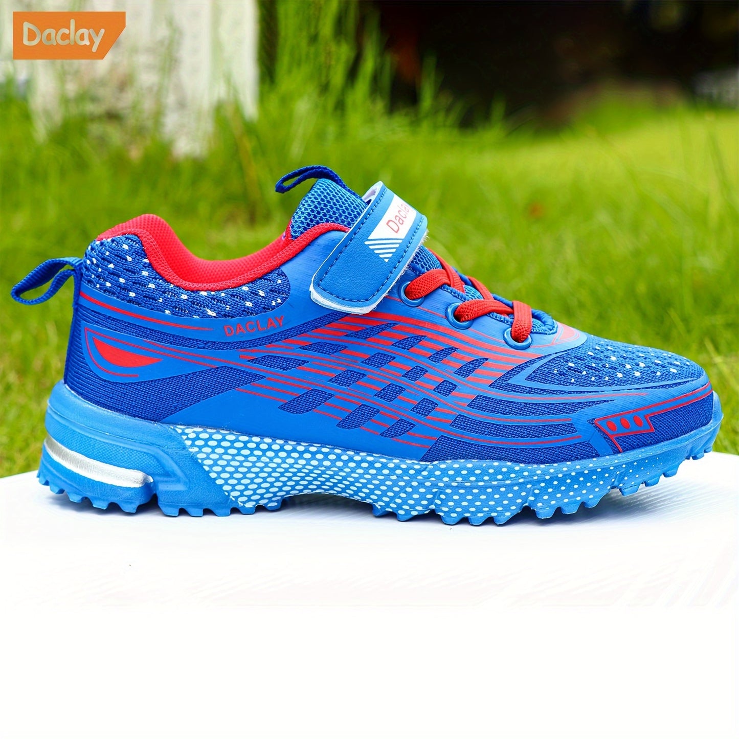 Daclay Casual Comfortable Low Top Woven Shoes For Boys, Breathable Lightweight Non-slip Sport Shoes For Running Training