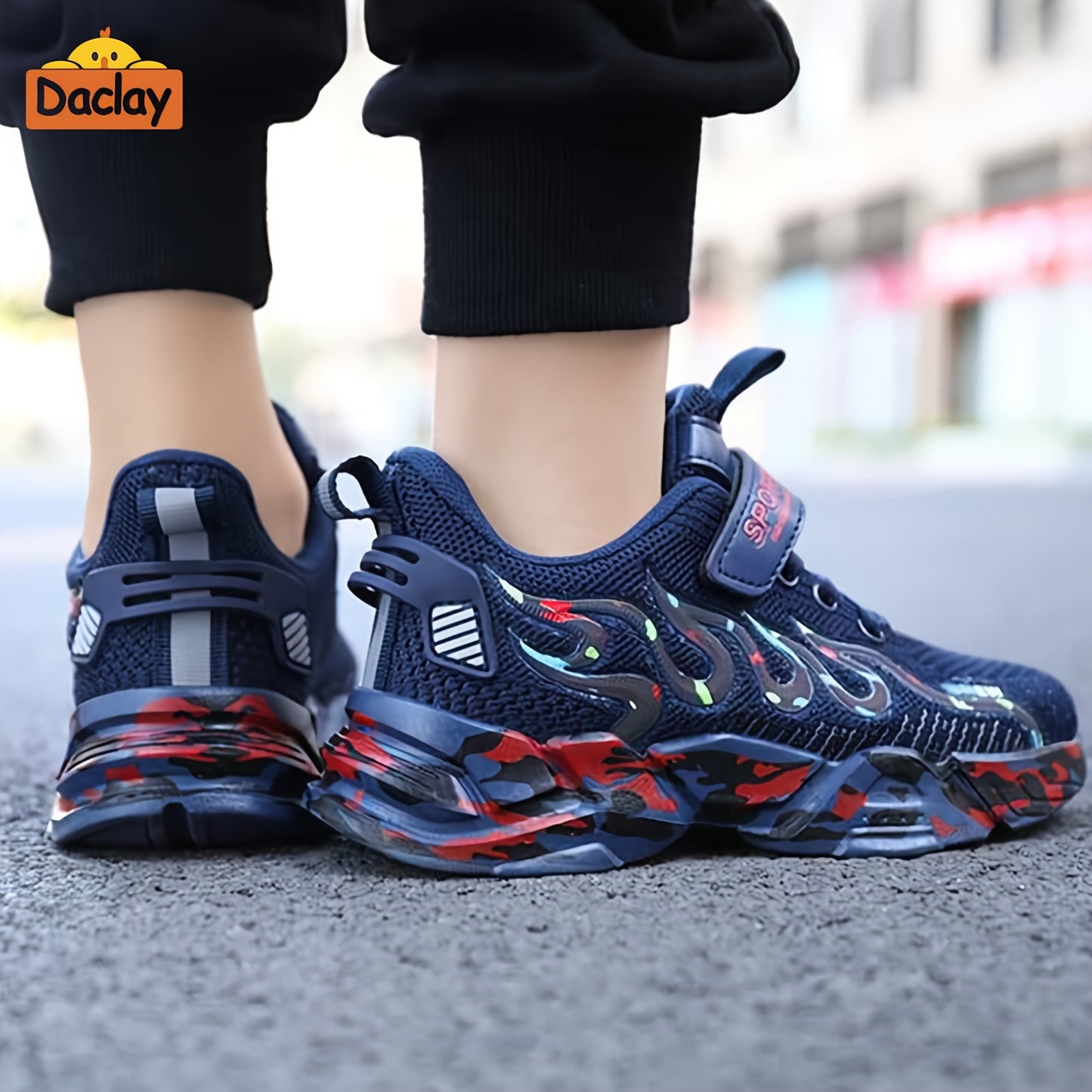 Daclay Casual Low Top Sneakers For Boys, Breathable Anti Slip Sneakers For Outdoor Walking Running, All Seasons