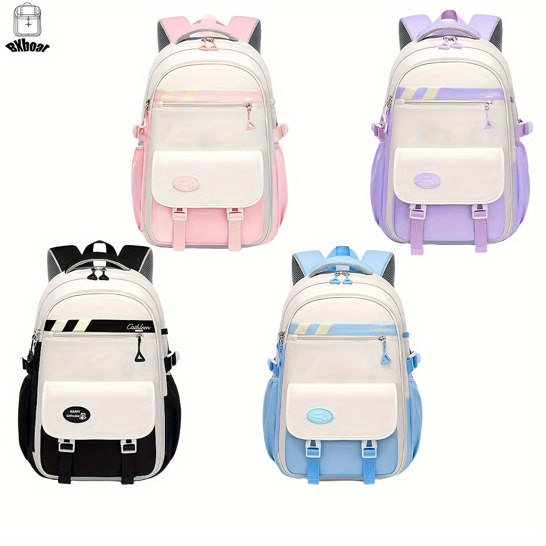 Girls Backpack, Fashionable Student Schoolbag, Computer Laptop Backpack, Lightweight Backpack With Functional Pockets, Casual Durable And Lightweight Travel Bag, Suitable For Teenage Girls, Middle School Students