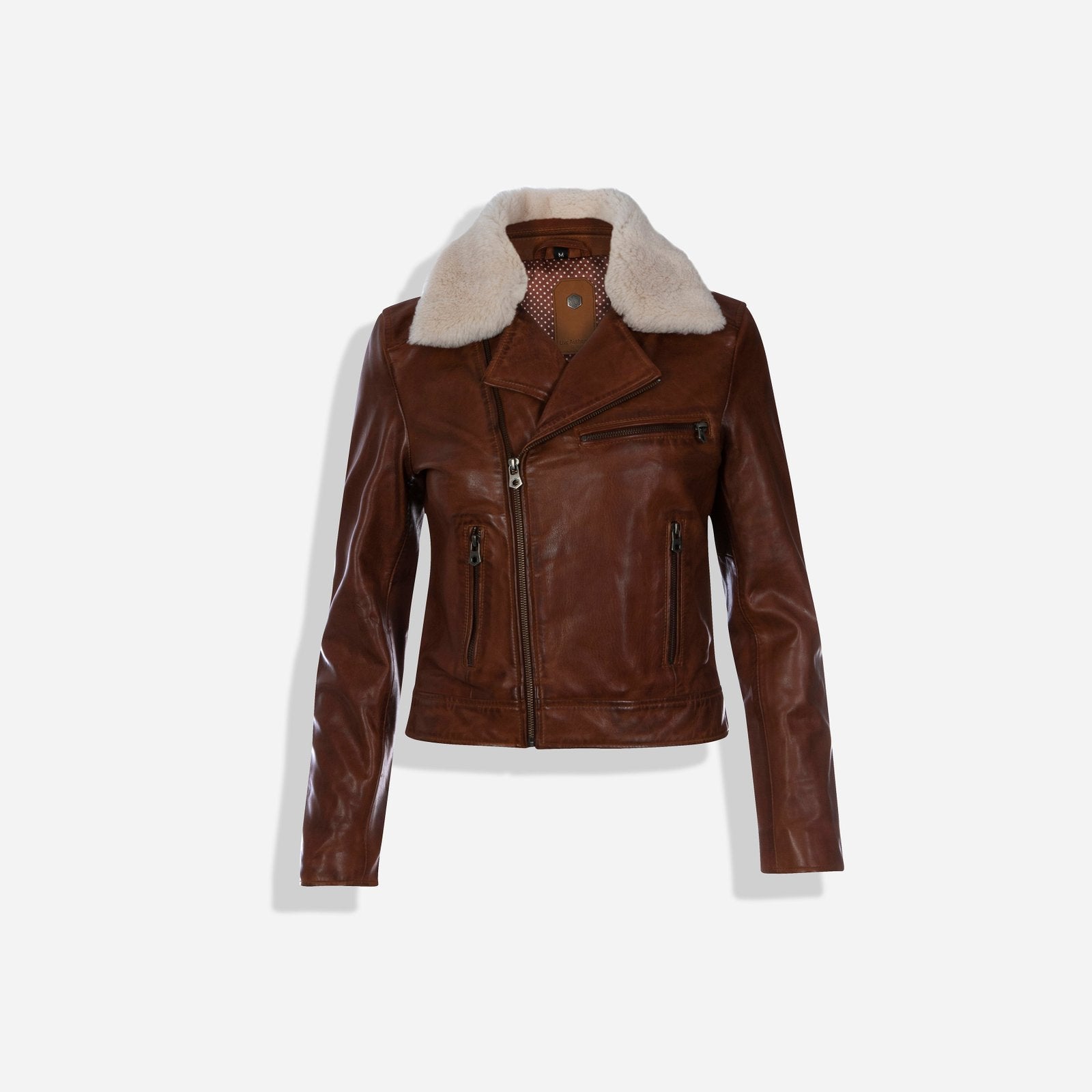 Lisa Bomber Jacket, Cognac-1