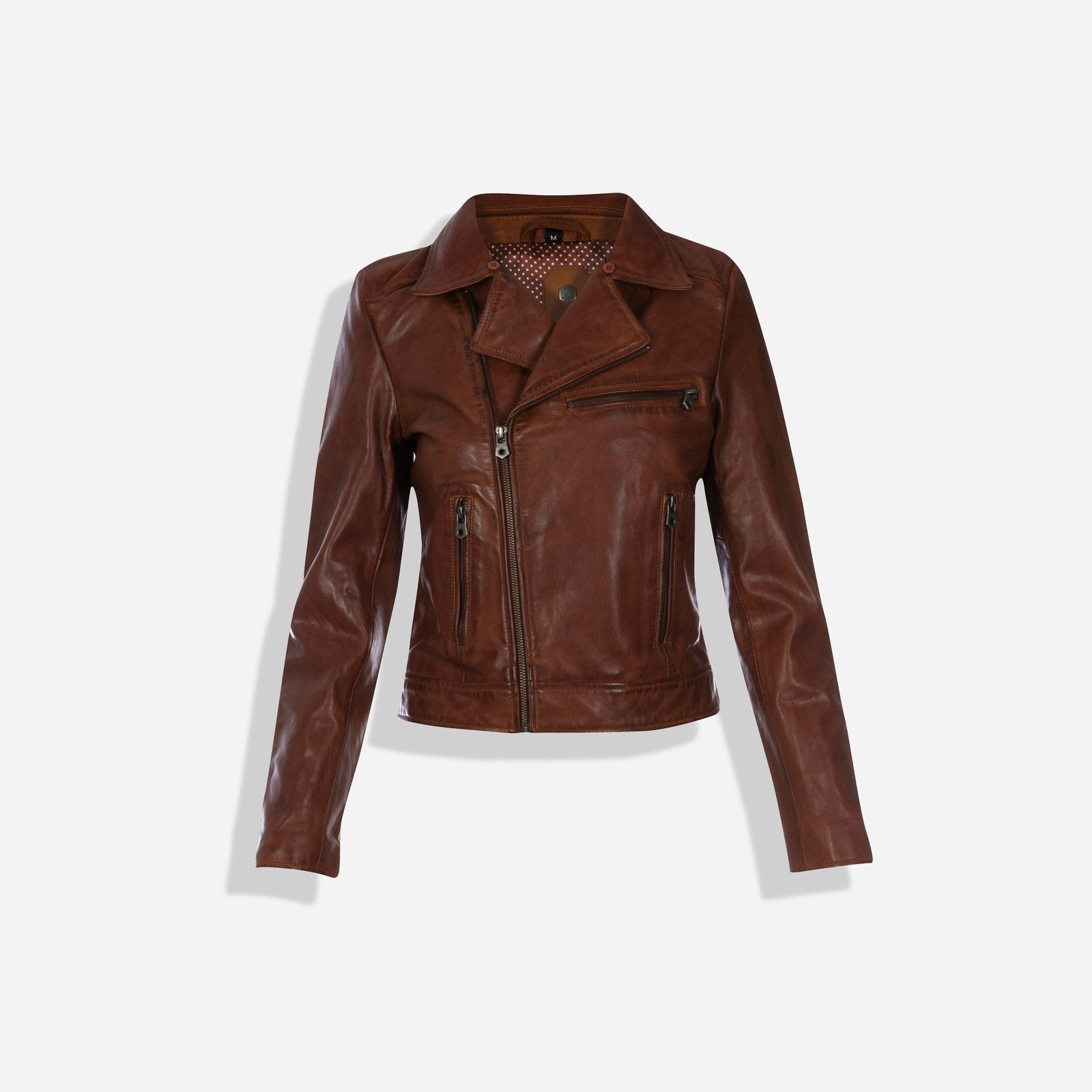 Lisa Bomber Jacket, Cognac-2