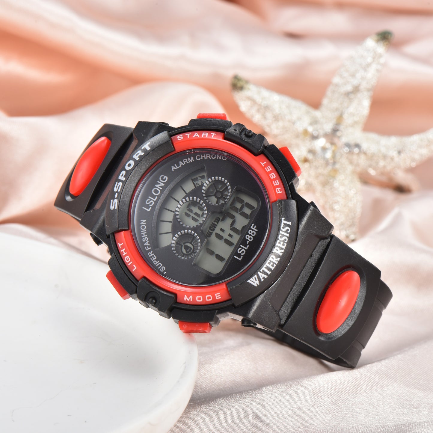 Boys And Girls Casual Cute Electronic Watches, Waterproof Luminous Colorful Multi-functional Sports Watch, Holiday Gift