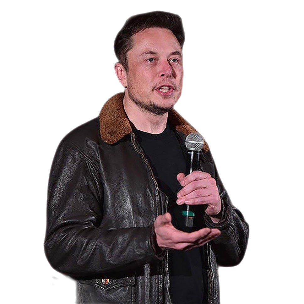 Elon Musk Shearling Leather Jacket For Winter Dark Brown-0