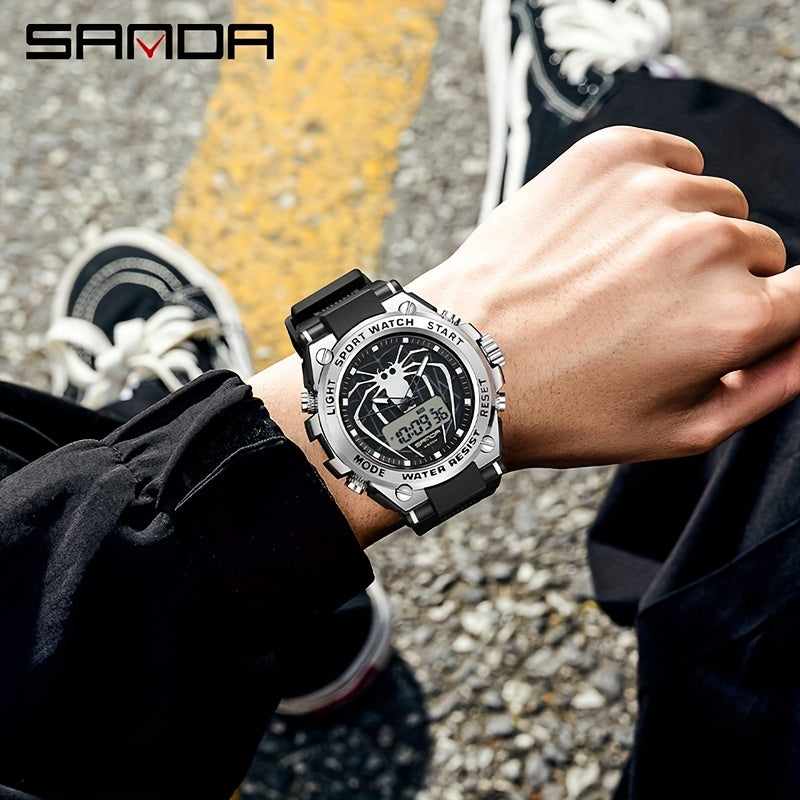 SANDA Men Outdoor Multi-Function Sports Watch