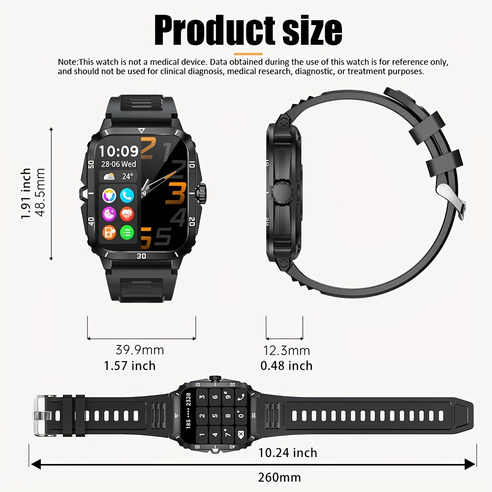 New Smartwatch For Men Women - Multiple Sport Modes, High-Definition Screen, Fitness Tracker With Reminders, Wireless Calls, Long Battery Life.