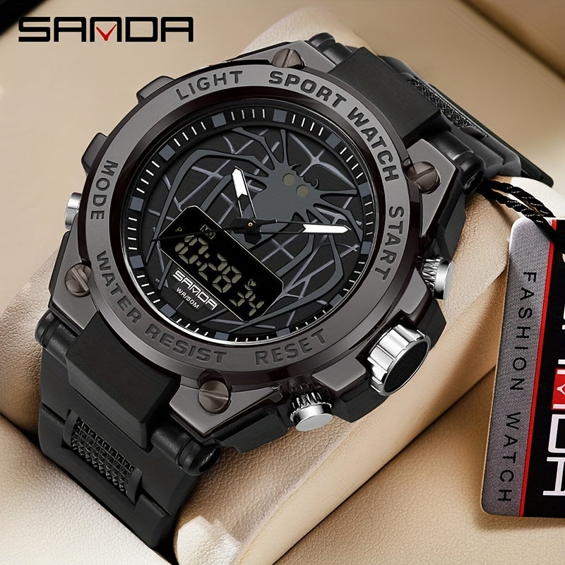 SANDA Men Outdoor Multi-Function Sports Watch