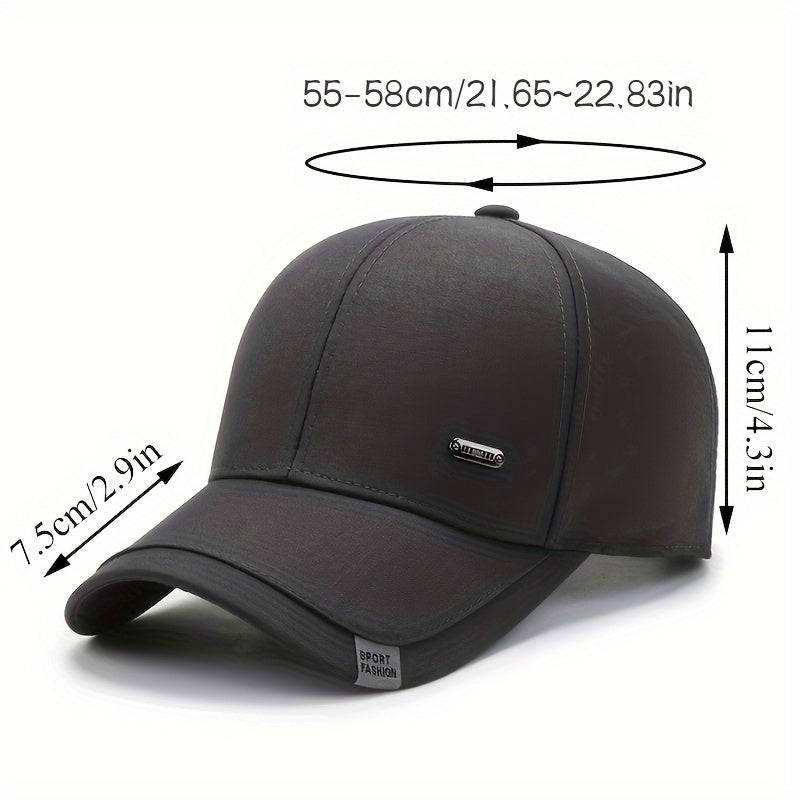 1pc Unisex Sunshade Breathable Adjustable Casual Baseball Cap For Outdoor Sport, Ideal choice for Gifts