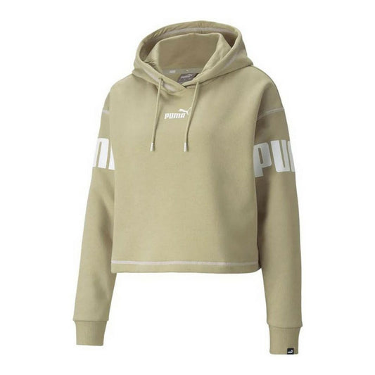 Women’s Hoodie Puma Power Hoodie Fl Beige-0