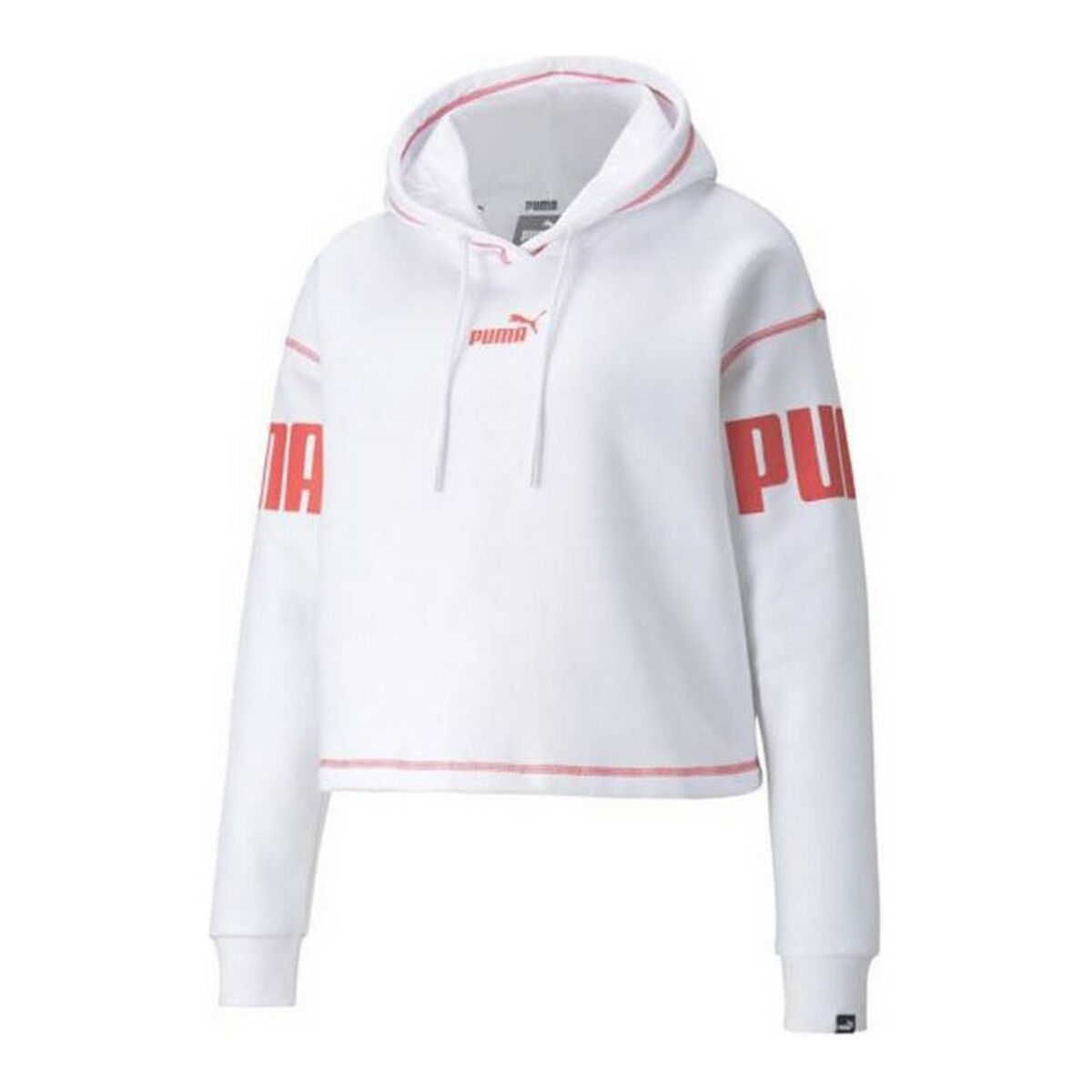 Women’s Hoodie Puma Power Hoodie Fl White-0