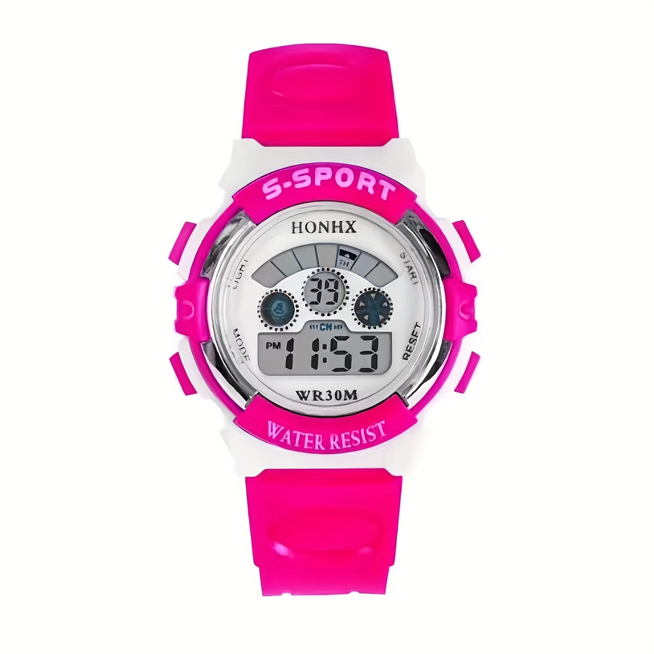 Electronic Night Glow Wrist Watch Colorful Digital Watch Holiday Party Gift