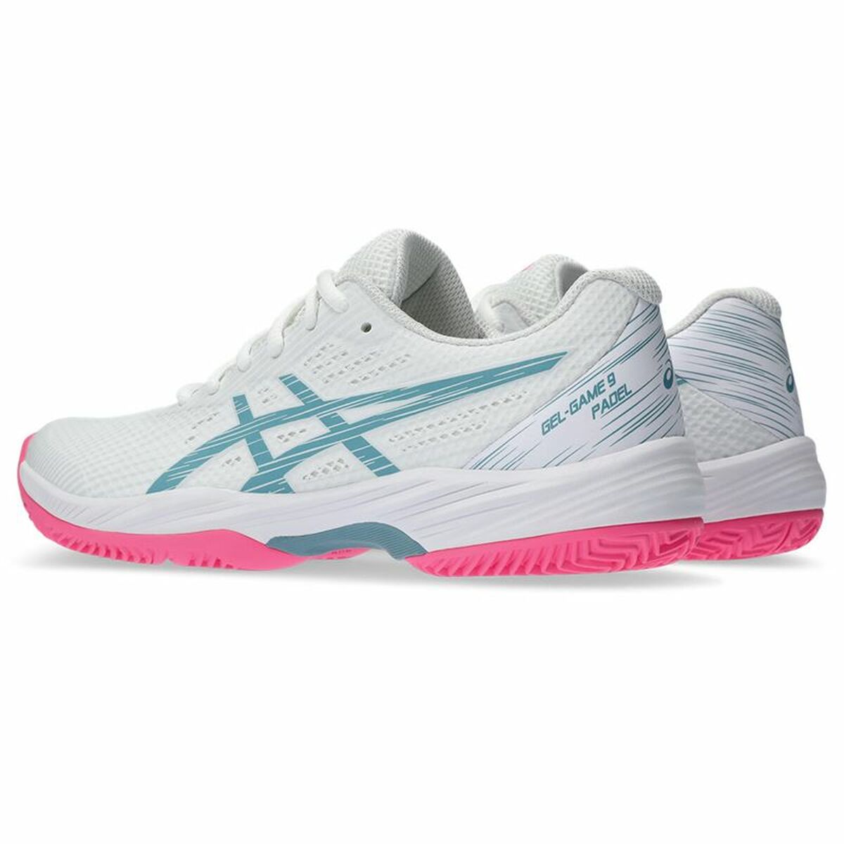 Adult's Padel Trainers Asics Gel-Game 9  Lady White-9