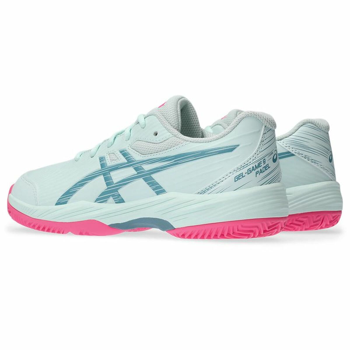 Children's Padel Trainers Asics Gel-Game 9  Light Blue-2