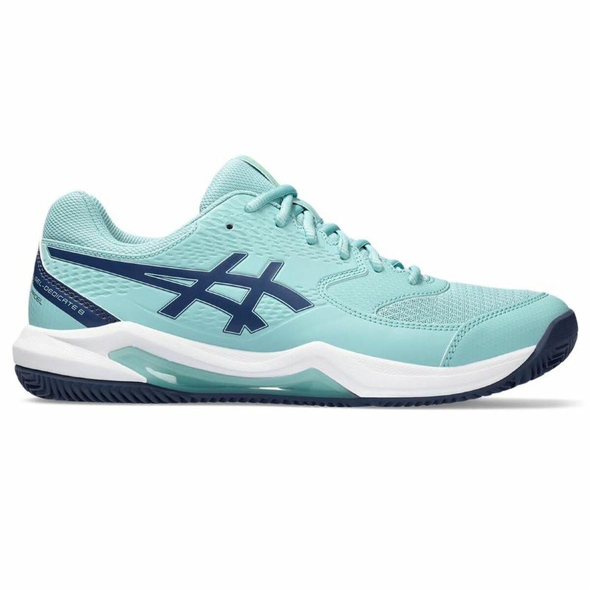 Adult's Padel Trainers Asics Gel-Dedicate 8 Turquoise Light Blue-0