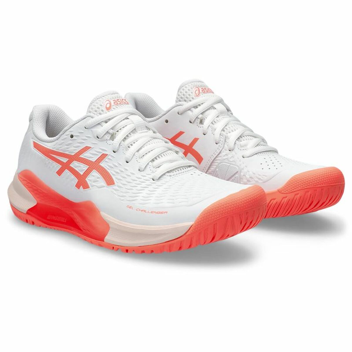 Women's Tennis Shoes Asics Gel-Challenger 14 White Orange-4