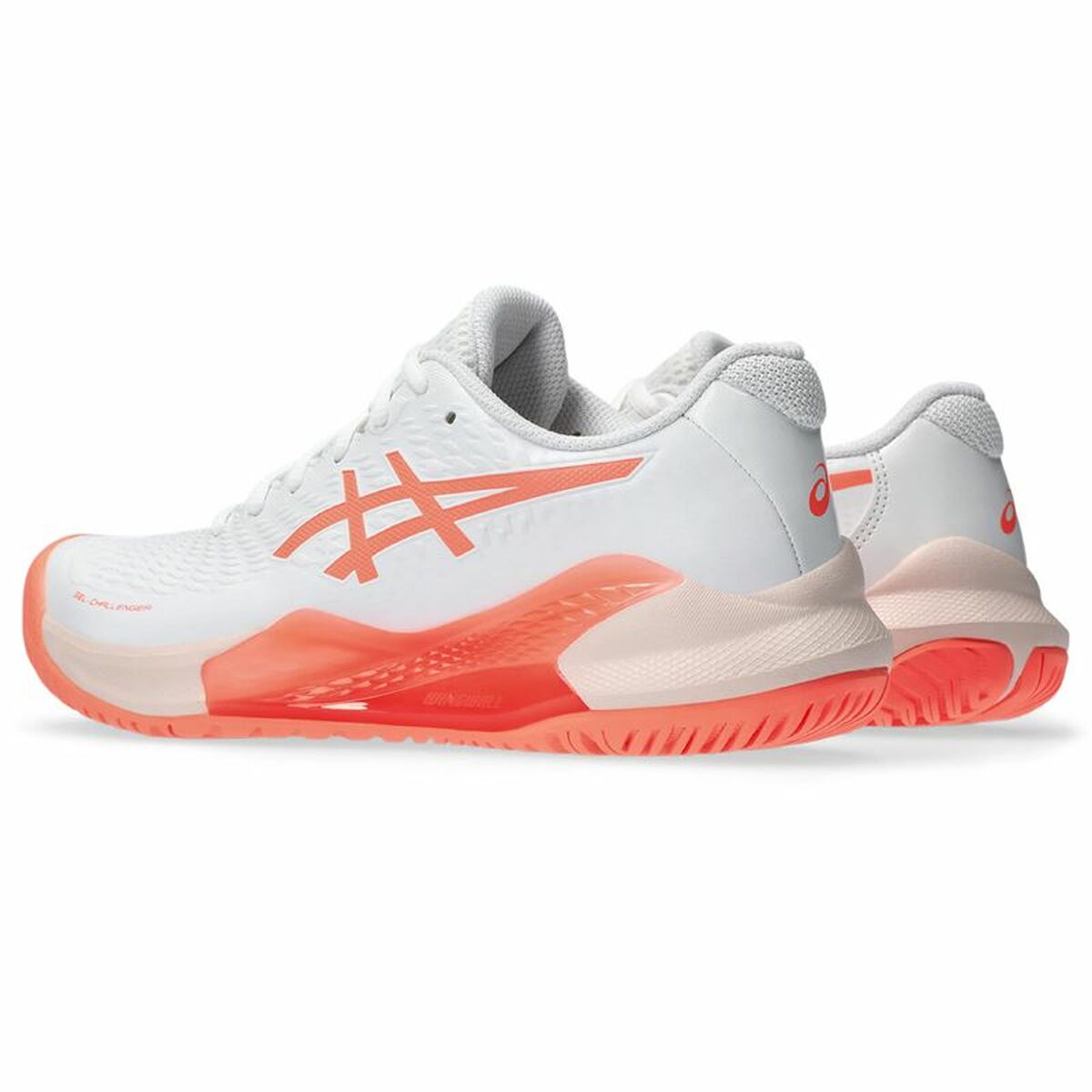 Women's Tennis Shoes Asics Gel-Challenger 14 White Orange-3