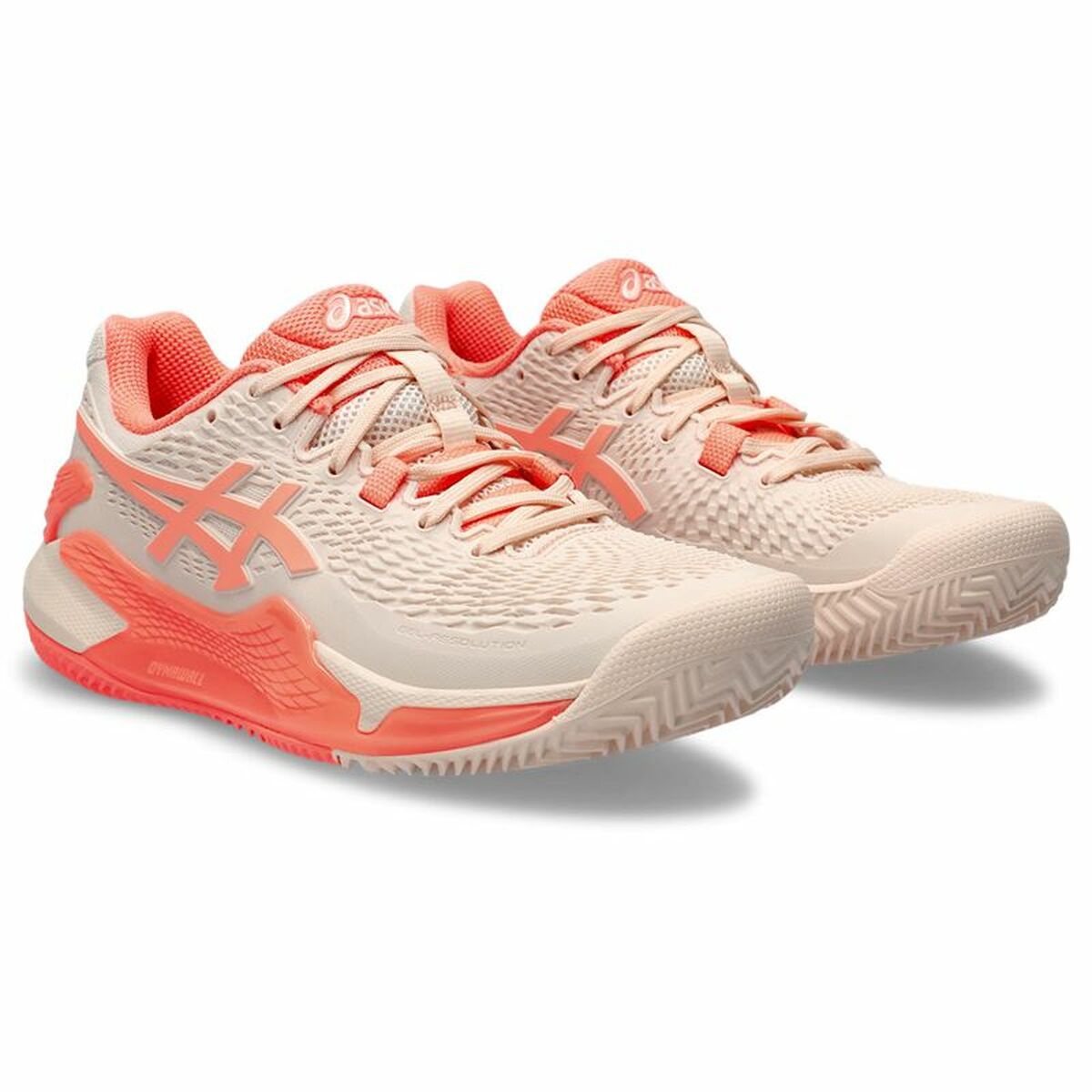 Women's Tennis Shoes Asics Gel-Resolution 9 Clay Salmon-4