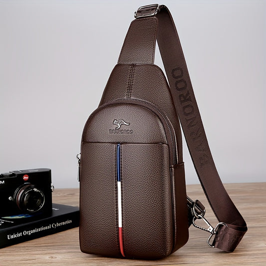 Men's Chest Bag, Casual Shoulder Bag, Multifunctional Crossbody Bag, Trendy Satchel Bag