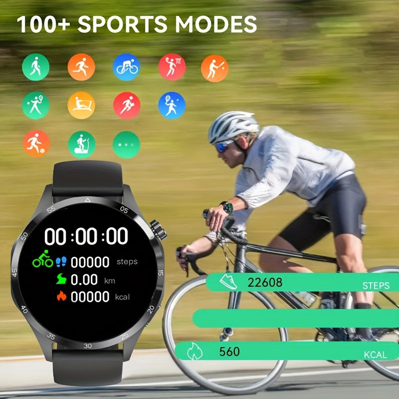 Sports Smartwatch, GPS Tracking, NFC, Voice Assistant, Wireless Call Smartwatch, 1.53-inch, 360 * 360 High-definition Screen Men's Smartwatch, Compatible With Android/iPhone Phones