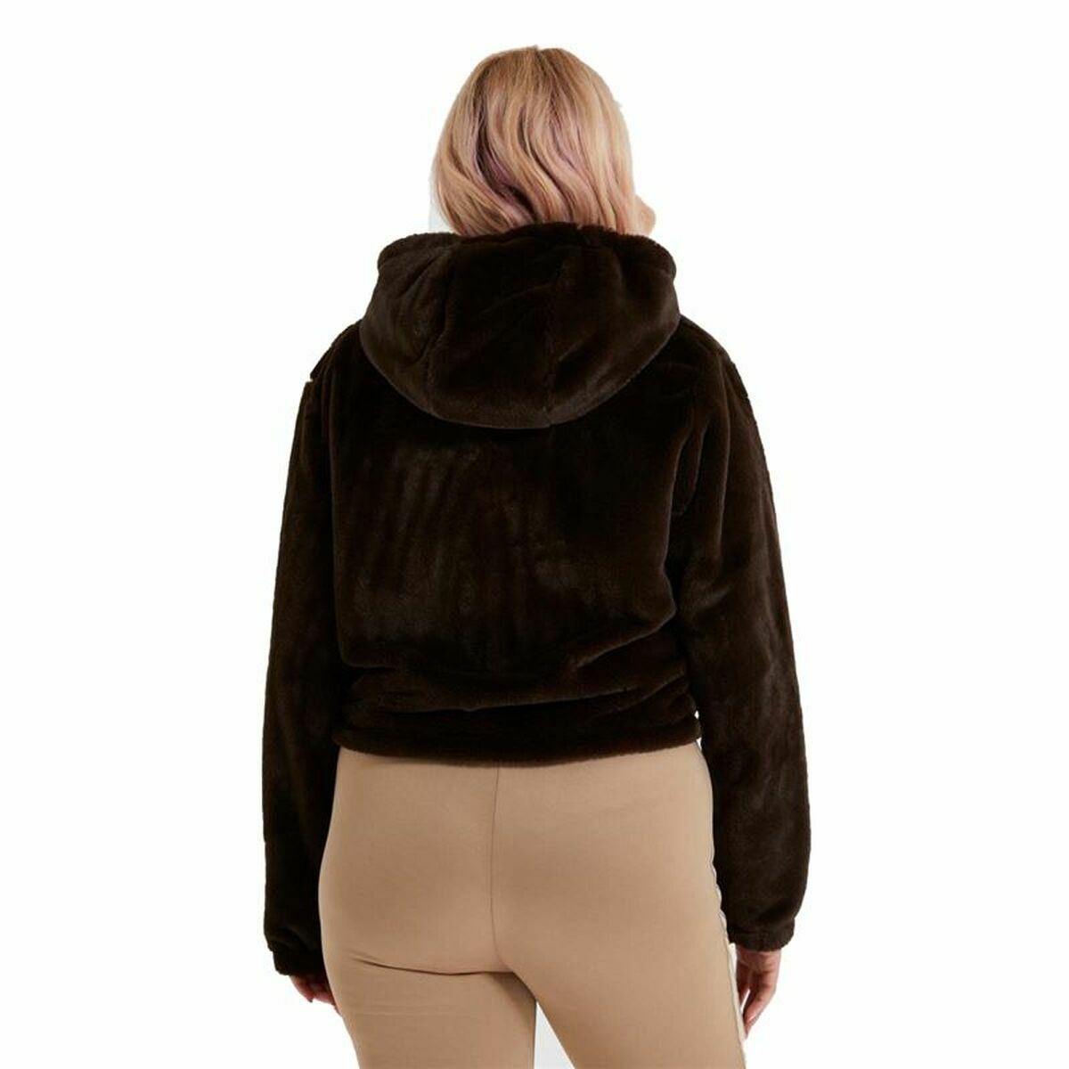 Women’s Zipped Hoodie Ellesse Vecellio Brown Lady Unisex-2