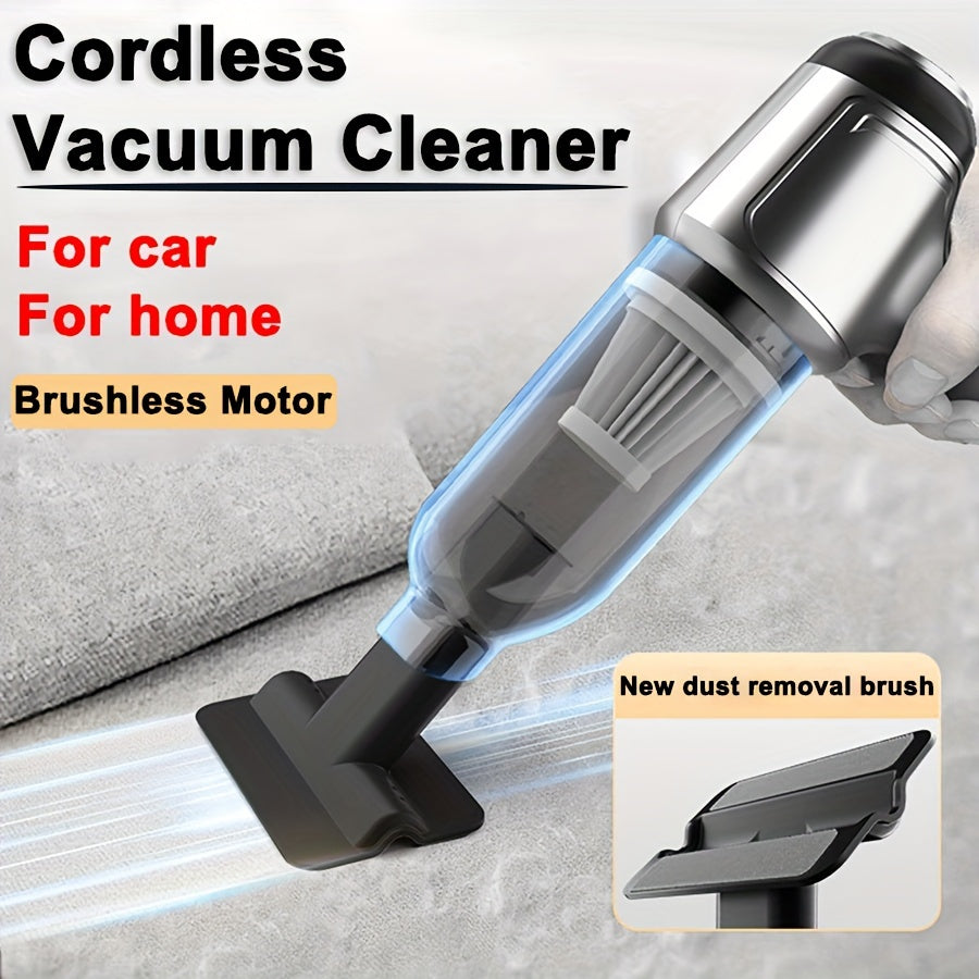 1pc, USB Charging Wireless Portable Vacuum Cleaner, Cordless Vacuum Cleaner, Equipped With Various Accessories, Suitable For Household, Car, Office