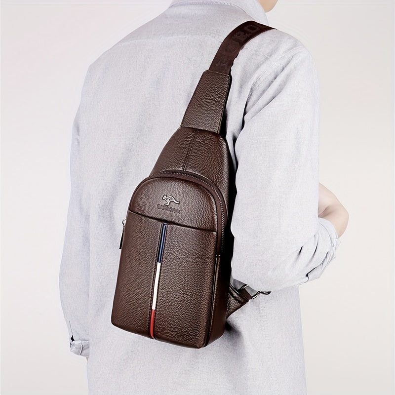 Men's Chest Bag, Casual Shoulder Bag, Multifunctional Crossbody Bag, Trendy Satchel Bag