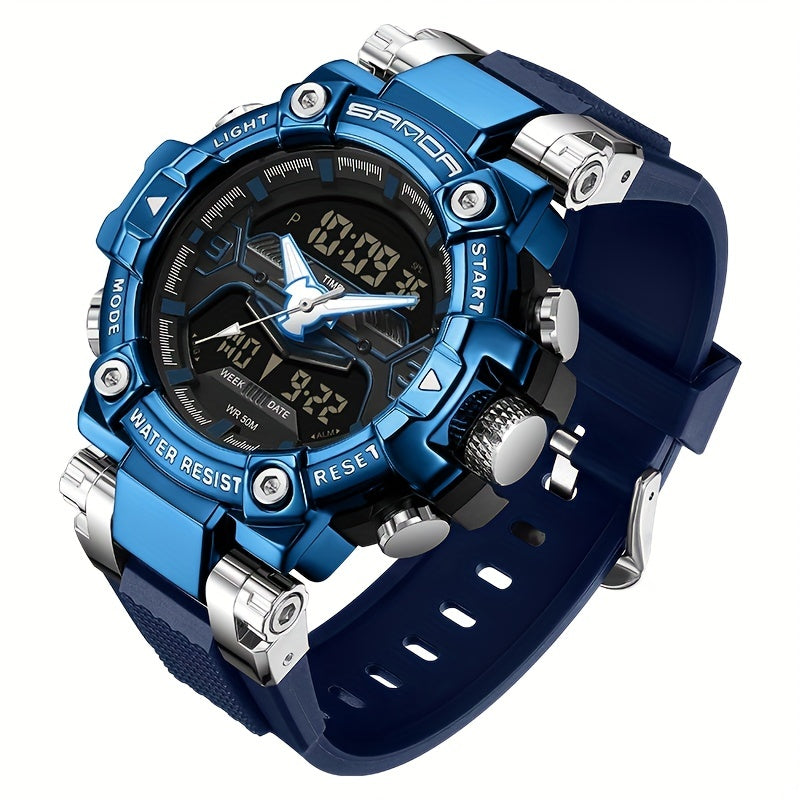 Men's Sports Watches, G-Style Digital Waterproof Large Dial LED Quartz Sport Watch, Men's Accessories