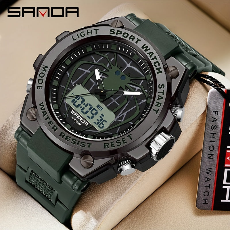 SANDA Men Outdoor Multi-Function Sports Watch