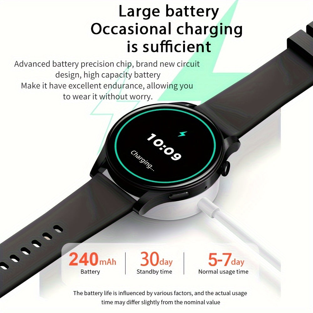 Smart Watch, 3.63 Cm AMOLED HD Screen Wireless Call, AI Voice Assistant, 100+Sport Modes, Fitness Tracker Smartwatch For Men Women, Ideal Choice For Gifts