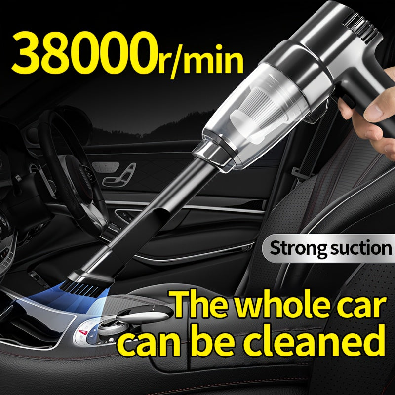 Wireless car-mounted high-power car home dual-purpose indoor super-suction portable vacuum cleaner