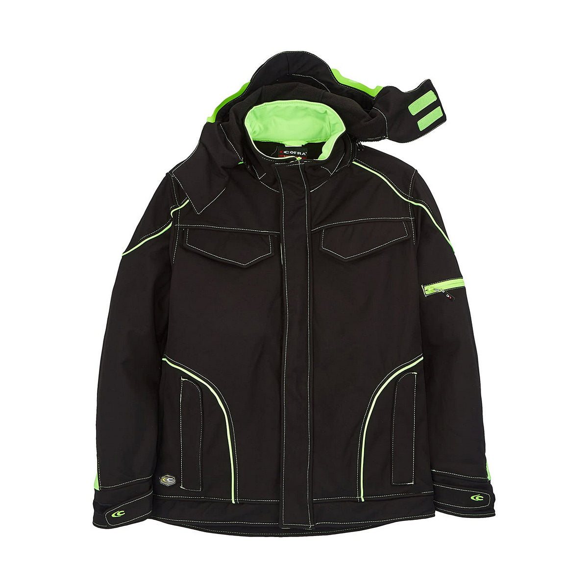 Jacket Cofra Tecka Light Lime Black (16)-0