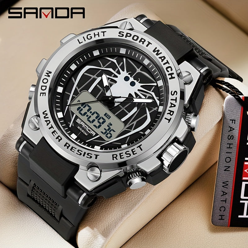 SANDA Men Outdoor Multi-Function Sports Watch