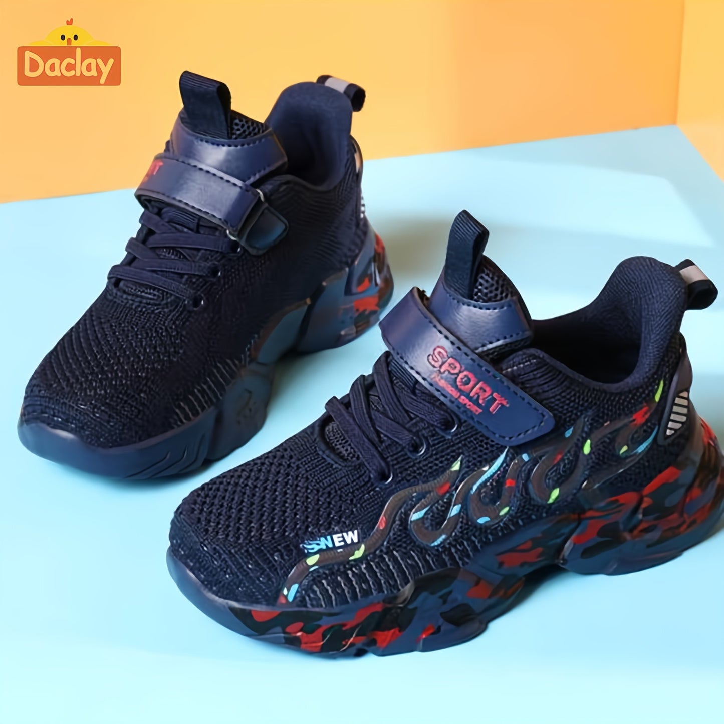 Daclay Casual Low Top Sneakers For Boys, Breathable Anti Slip Sneakers For Outdoor Walking Running, All Seasons