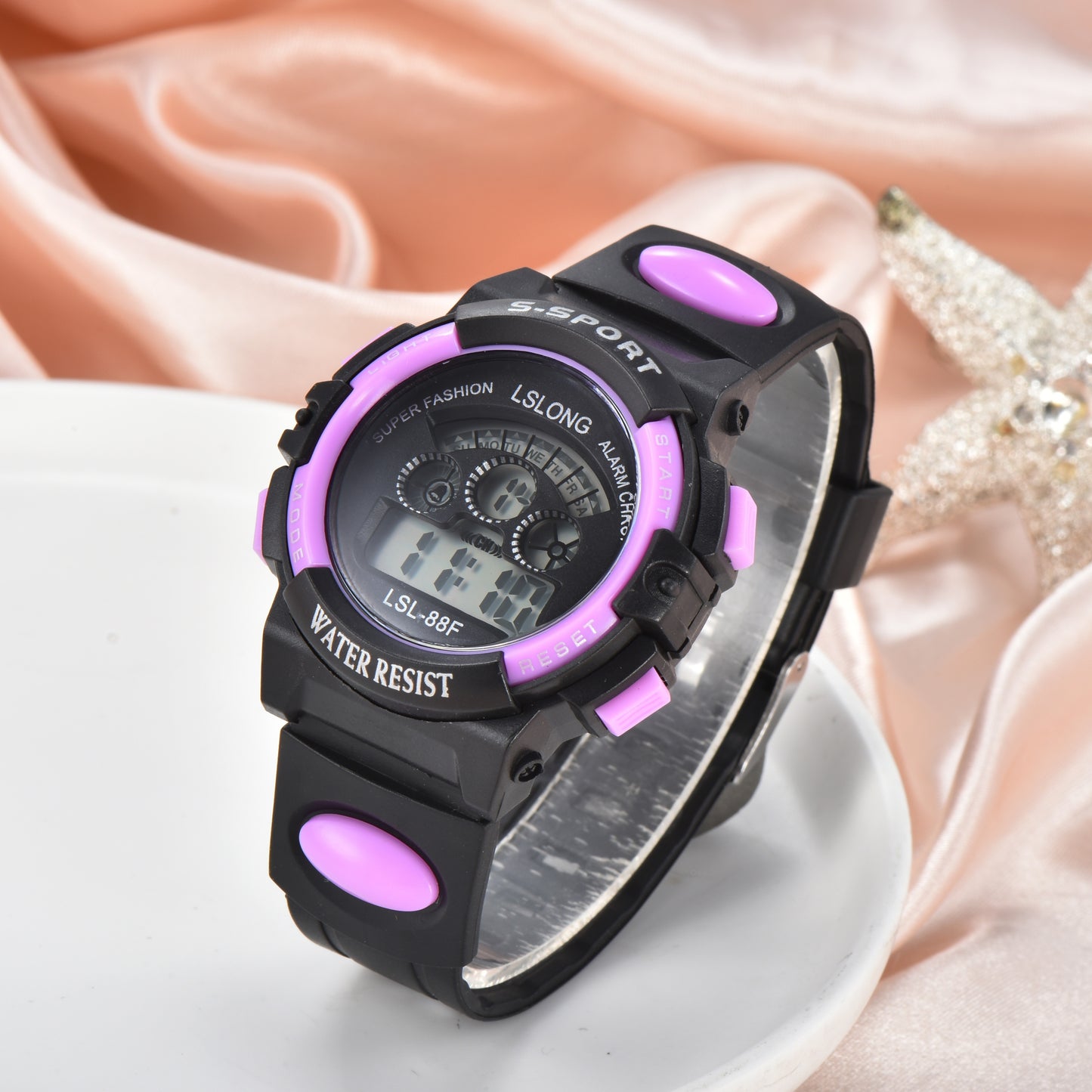 Boys And Girls Casual Cute Electronic Watches, Waterproof Luminous Colorful Multi-functional Sports Watch, Holiday Gift