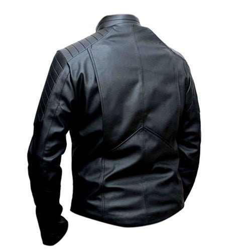 SUPERMAN DARK BLACK LEATHER JACKET-2