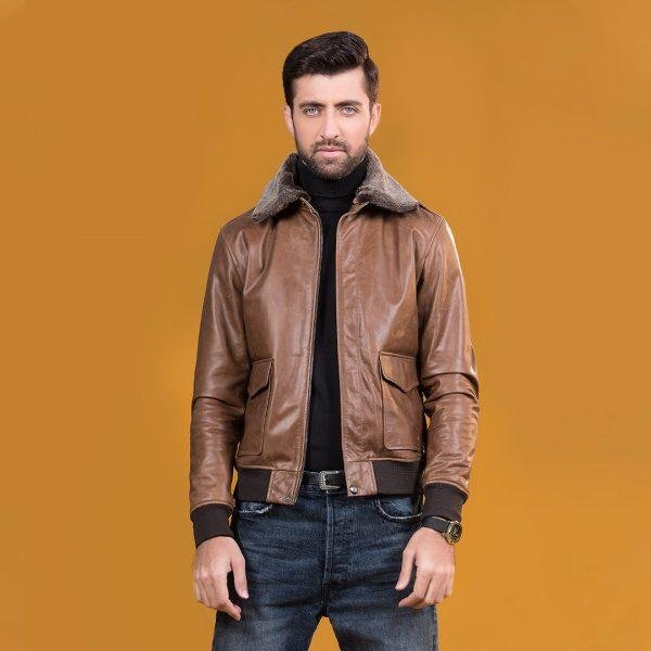 Aviator Leather Jacket-0