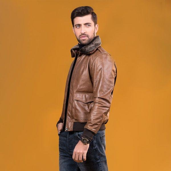 Aviator Leather Jacket-1