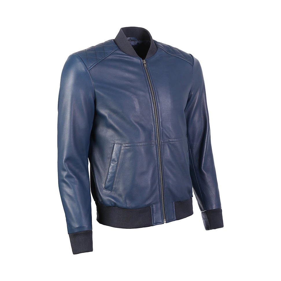 Greer Mens Wax Finish Sheep Leather Jacket-1