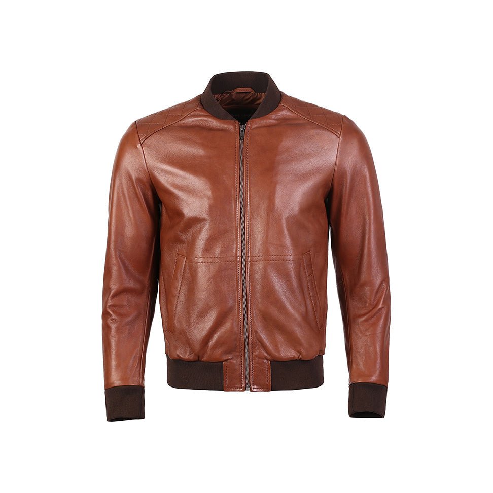 Greer Mens Wax Finish Sheep Leather Jacket-4