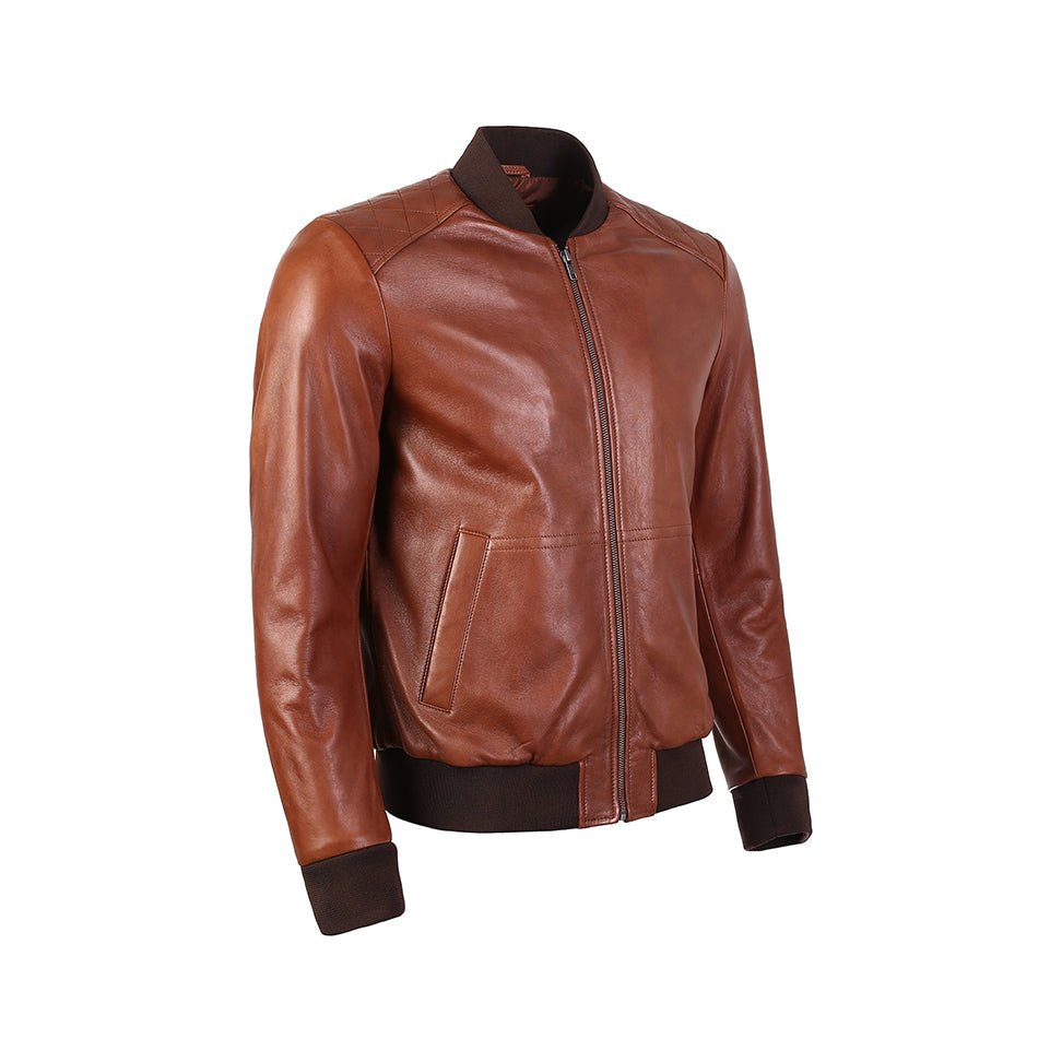 Greer Mens Wax Finish Sheep Leather Jacket-7