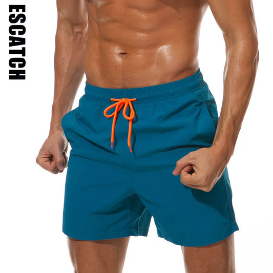 ESCATCH Badetøj til mænd Badeshorts Trunks Beach Board Shorts Svømmebukser Badedragter Herre Løbesport Surfingshorts