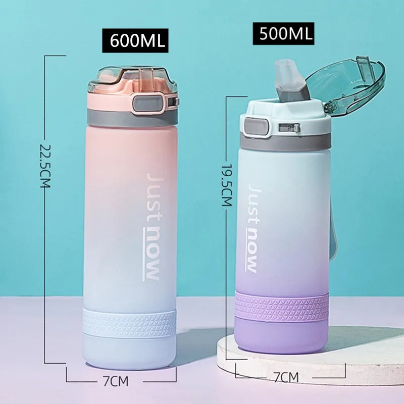 600ml New Fashion Water Bottle Free Shipping Items Portable Outdoor Shaker Sport Cute Drinking Plastic Water Bottles For Girls