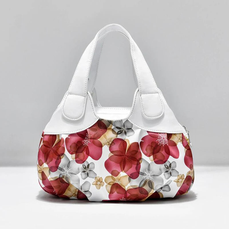 Luxury Flower Design Top-handle Ladies Handbag