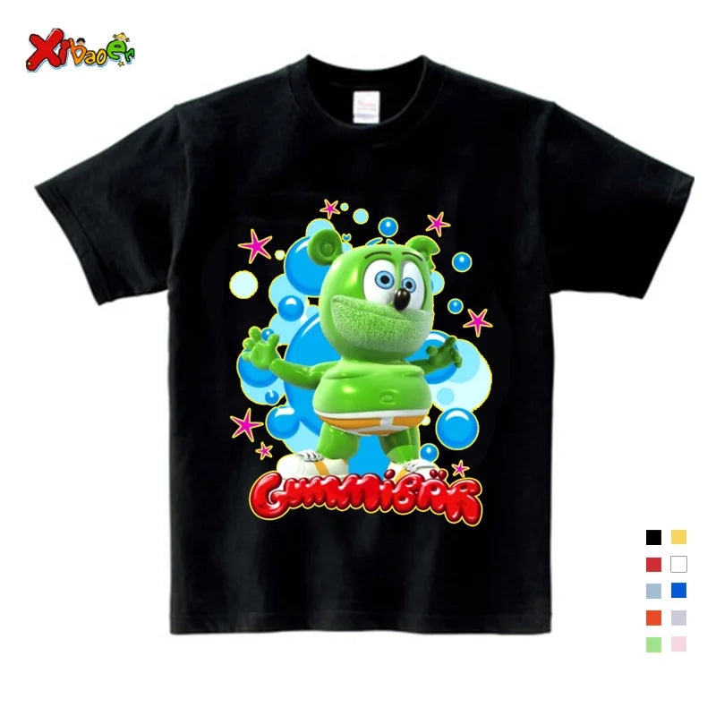 Cartoon Funny Casual Kids Clothes Summer Harajuku Children's Clothing