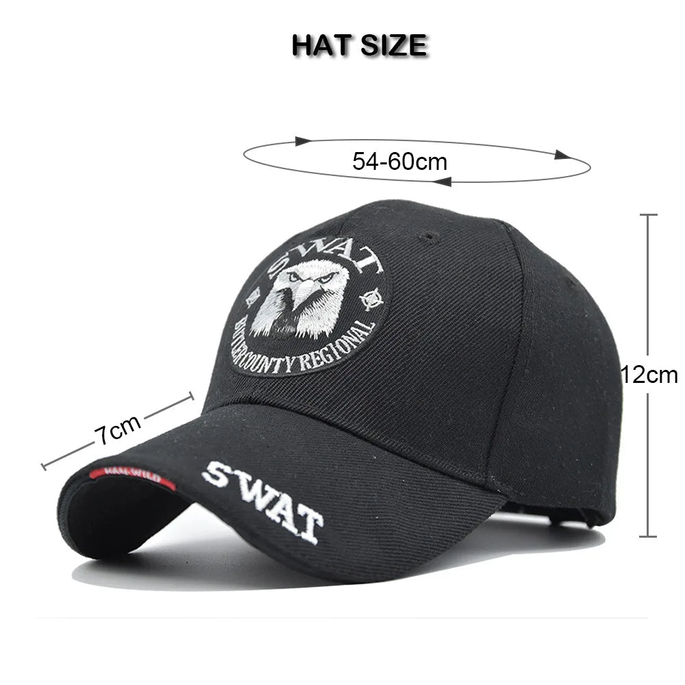 Ny højkvalitets mænd taktisk kasket baseball kasket Army snapback kasketter Casquette mønster broderi Trucker Bone Masculino Dad Hat