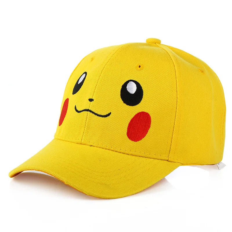 Anime Pokemon Baseball Cap Pikachu Hat Adjustable Pokemon Cosplay Hip Hop Cap Girls Boys Children's Figures Toys Gift