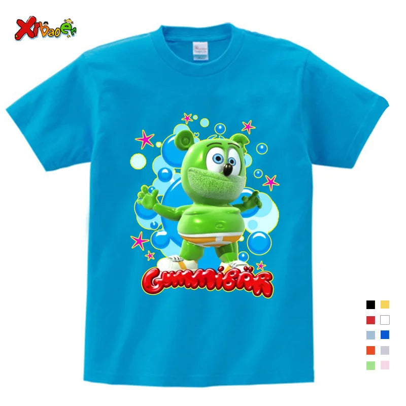 Cartoon Funny Casual Kids Clothes Summer Harajuku Children's Clothing