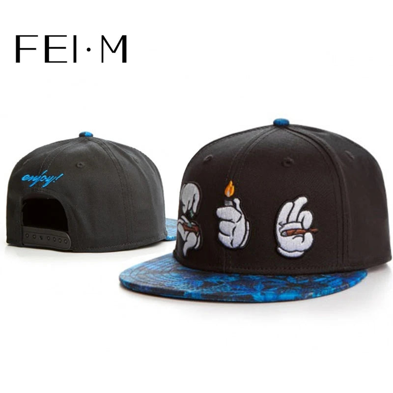 FEI M Fashion Nyd Kasket Sort Voksen Udendørs Casual Sol Baseballkasket Sommer Åndbar Dreng Pige Rejse Hip Hop Snapback Hat