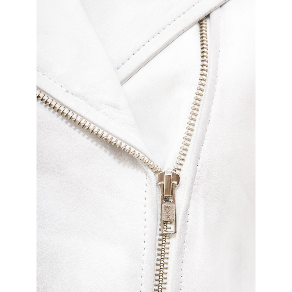 WOMEN'S WHITE LEATHER BIKER JACKET: ANGELICA-3